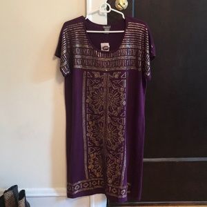 Neiman Marcus Purple Dress with Sequins